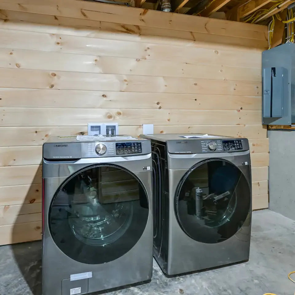 washer and dryer in adams cabin for rent